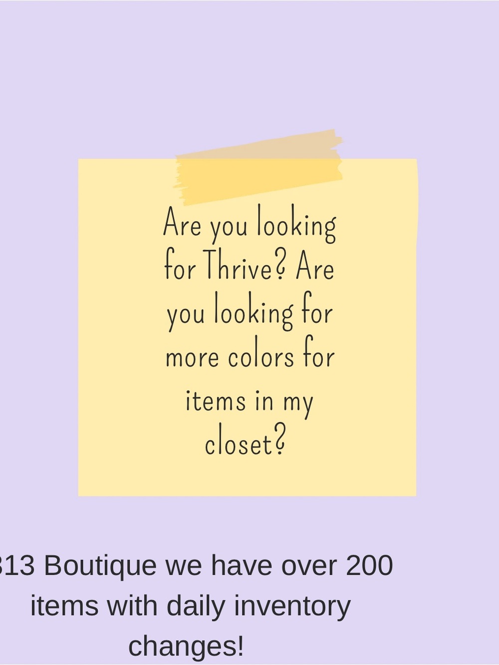 Boutique sale items